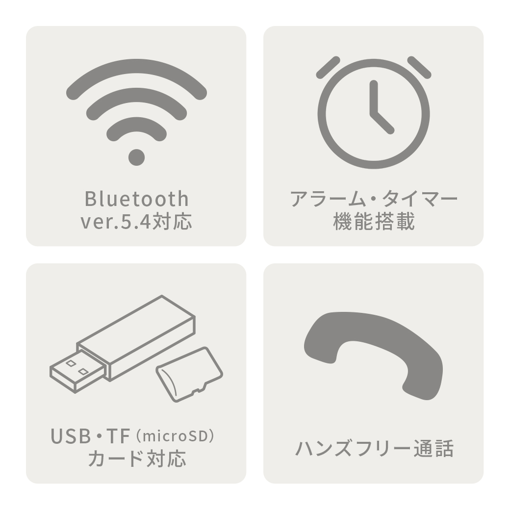 光と音のマルチクロック